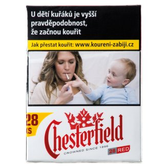 Chesterfield Red XXL cigarety s filtrem 28 ks