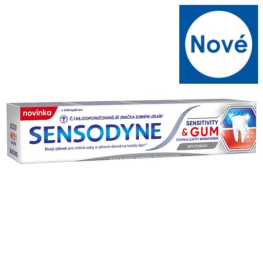 image 1 of Sensodyne Sensitivity & Gum Whitening Toothpaste with Fluorid 75ml