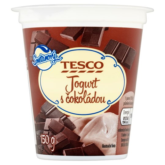 Tesco Smetanový jogurt s čokoládou 150g
