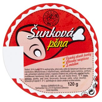 Gurmán Klub Šunková pěna 120g