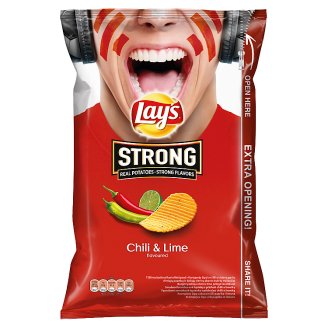 Lay's Strong Smažené bramborové lupínky s příchutí chilli a limetky 150g
