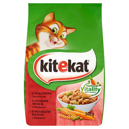Kitekat S hovězím masem a zeleninou 300g
