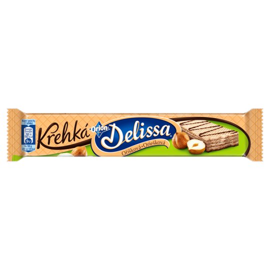 ORION Delissa křehká oplatka s lískooříškovou náplní 34g