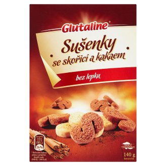 Glutaline Sušenky se skořicí a kakaem bez lepku 140g