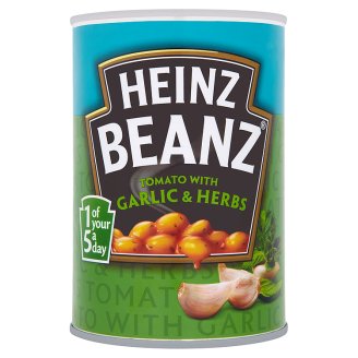 Heinz Bílé fazole v rajčatové omáčce s česnekem a bylinkami 390g