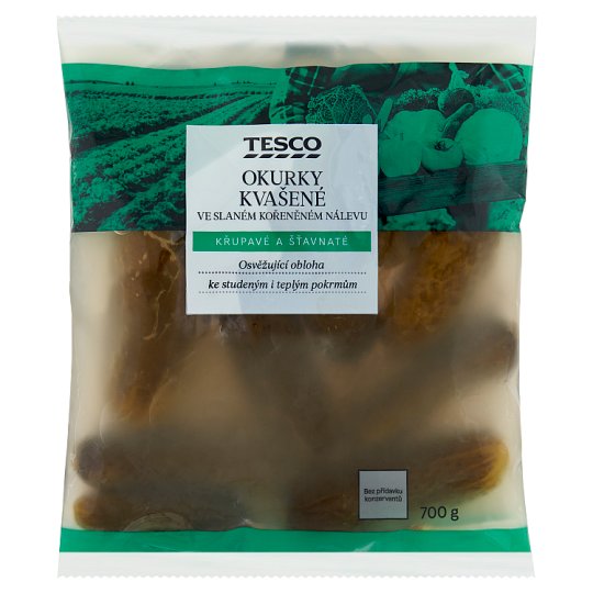 Tesco Cucumbers Fermented in Spicy Brine 700g