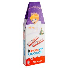 Kinder Chocolate Milk Chocolate Bars with Milk Filling 16 pcs 200g