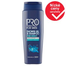 Tesco Pro Formula For Men Shower Gel and Shampoo Pure Energy 400ml