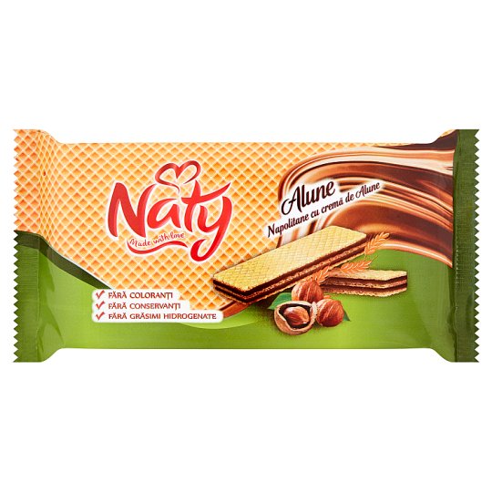 Naty Waffles Filled with Nuts Cream 160g Tesco Groceries