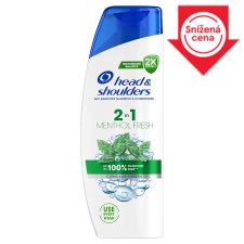 Head & Shoulders Menthol Fresh 2in1 Anti Dandruff Shampoo 330 ml. Refreshing Menthol Scent