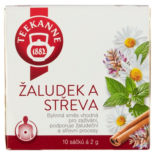 TEEKANNE Žaludek a střeva, bylinná směs, 10 sáčků, 20g