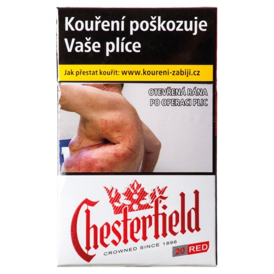 Chesterfield Red Cigarettes with Filter 20 pcs