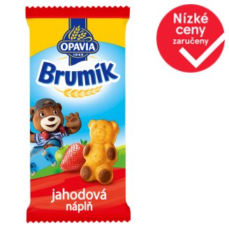 Opavia Brumík Jemné pečivo s jablečno-jahodovou náplní 30g