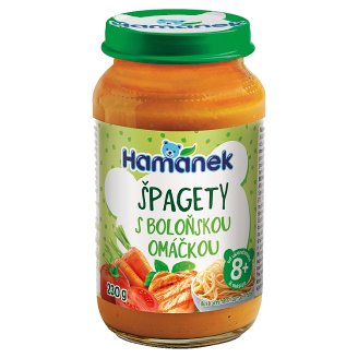 Hamánek Špagety s boloňskou omáčkou a kuřecím masem 230g