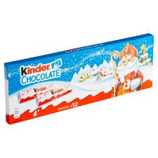 Kinder Chocolate Milk Chocolate Bars with Milk Filling 12 pcs 150g 