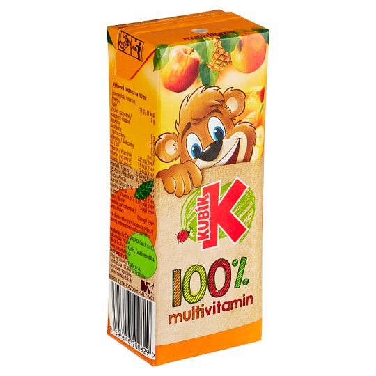Kubík 100% multivitamin 200ml