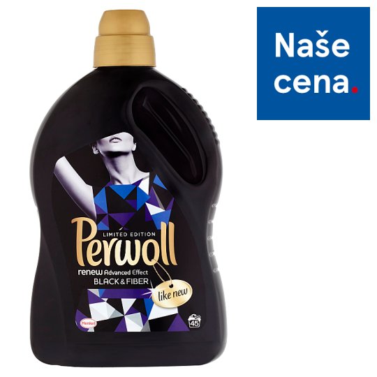 Perwoll Black & Fiber speciální prací prostředek na černé a tmavé oblečení 45 praní 2,7l
