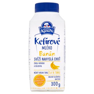Mlékárna Kunín Kefírové mléko banán 300g