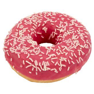 Donut s polevou s příchutí jahodovou 58g