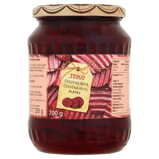 Tesco Červená řepa plátky 700g