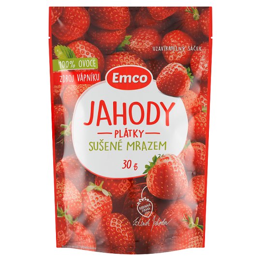 Emco Strawberries FeezeDried Slices 30g Tesco Groceries