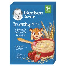 GERBER Junior Non-Dairy Strawberry Porridge with Crunchy Pieces 200g