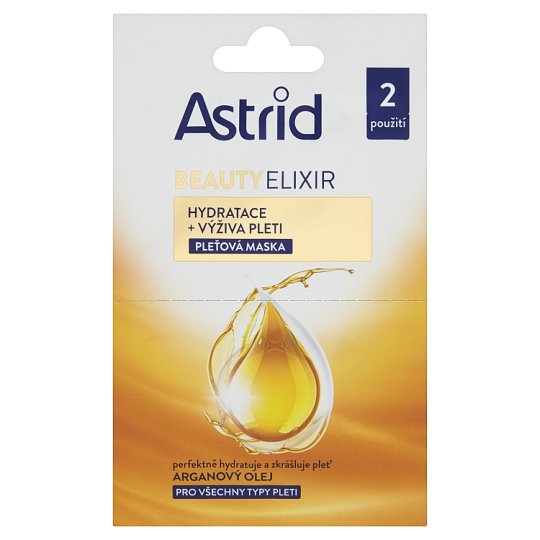 Astrid Beauty Elixir Hydratace + výživa pleti pleťová maska 2 x 8ml