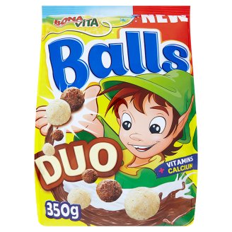 Bona Vita Duo balls směs obilných kuliček s kakaem a s příchutí bílé čokolády 350g