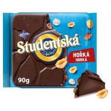 ORION STUDENTSKÁ PEČEŤ Dark Chocolate with Peanuts Jelly and Raisins 90g