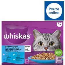 Whiskas Popular Fish Dishes in Jelly 12 x 85g (1.02kg)