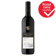 Vineyards World Wines Merlot červené víno polosuché 750ml