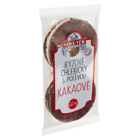 Nový Věk Chlebíčky rýžové kakaové 60g