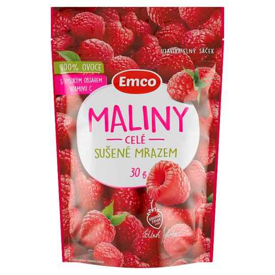 Emco Raspberries Whole FreezeDried 30g Tesco Groceries