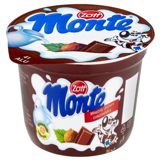 Zott Monte Mléčný dezert čokoládový s lískovými oříšky 100g