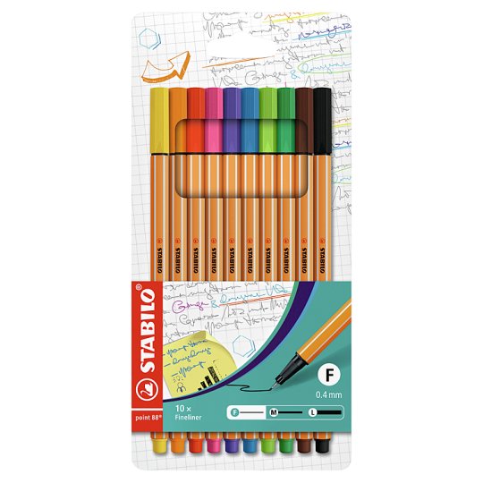 Stabilo Point 88 Fineliners 10 pcs Tesco Groceries
