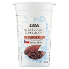 Tesco Selský jogurt čokoládový 200g