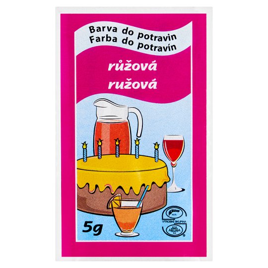 Barva do potravin Růžová 5g (Aroco)