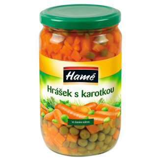 Hamé Hrášek s karotkou v mírně slaném nálevu 640g