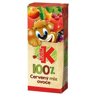 Kubík 100% červený mix ovoce 200ml