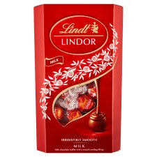 Lindt Lindor Mléčná čokoláda s jemnou tekutou náplní 600g