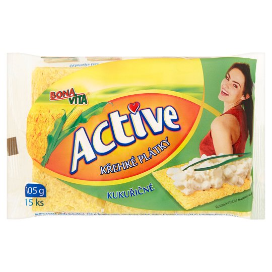 Bona Vita Active Křehké plátky kukuřičné 15 ks 105g