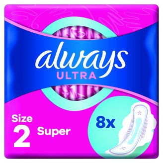 Always Ultra Long Vel. 2 Hygienické Vložky S Křidélky 8 ks