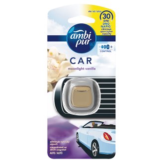 Ambi Pur Car Moonlight Vanilla Připínací Osvěžovač Vzduchu 1 ks