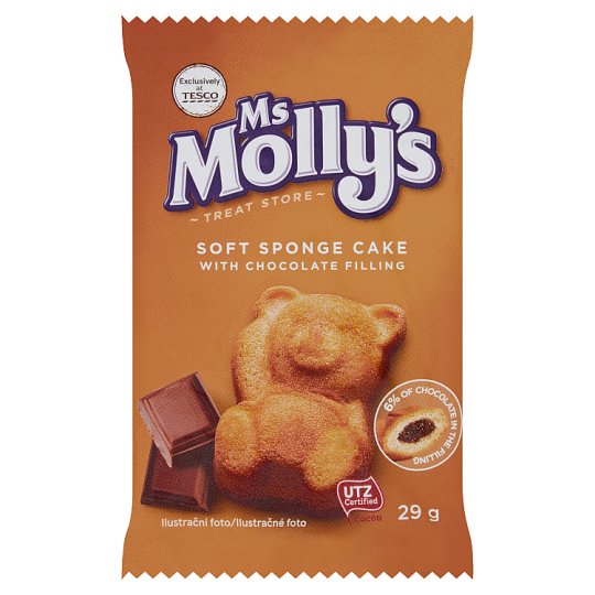 Ms Molly's Jemné pečivo s čokoládovou náplní 29g