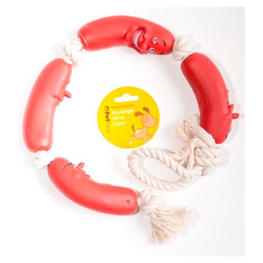 Petface Sausage on a Rope hračka pro psy