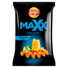 Lay's Maxx Fried Potato Chips Flavoured Cheese and Onion 130g