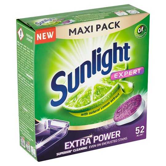 Sunlight All in 1 Extra Power Tablety do myčky nádobí 52 ks 910g