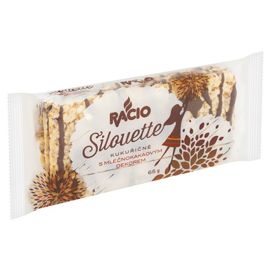 Racio Silouette Kukuřičné s mléčnokakaovým dekorem 65g