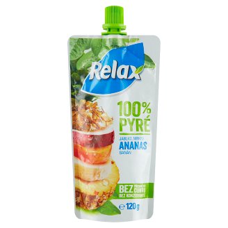Relax 100% pyré jablko mrkev ananas banán 120g