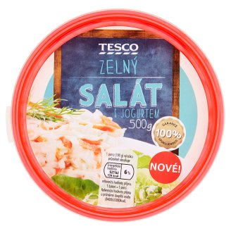 Tesco Zelný salát s jogurtem 500g